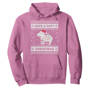 Funny Capybara Christmas Hoodie Have A Capy Christmas Light TS09 Azalea Print Your Wear