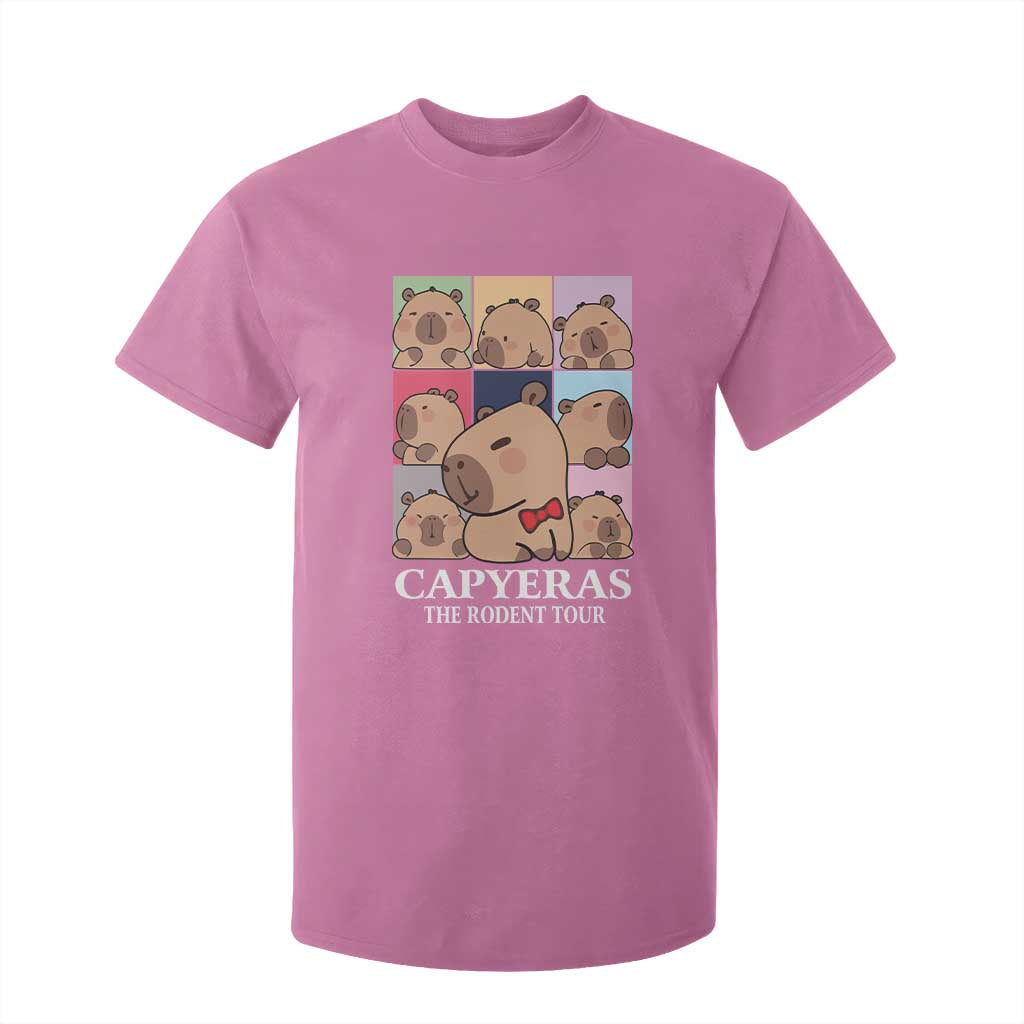 Funny Capybara Christmas T Shirt For Kid Capyeras The Rodent Tour TS09 Azalea Print Your Wear
