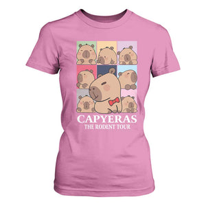 Funny Capybara Christmas T Shirt For Women Capyeras The Rodent Tour TS09 Azalea Print Your Wear