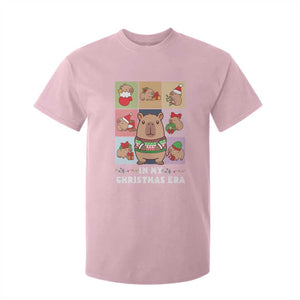 Funny Capybara Christmas T Shirt For Kid In My Christmas Era TS09 Light Pink Print Your Wear