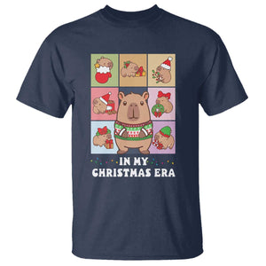 Funny Capybara Christmas T Shirt In My Christmas Era TS09 Navy Print Your Wear