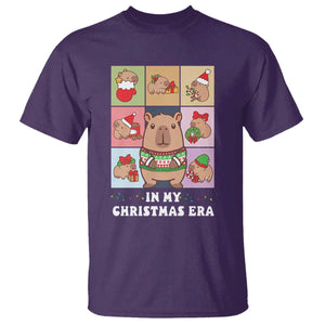 Funny Capybara Christmas T Shirt In My Christmas Era TS09 Purple Print Your Wear