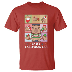 Funny Capybara Christmas T Shirt In My Christmas Era TS09 Red Print Your Wear