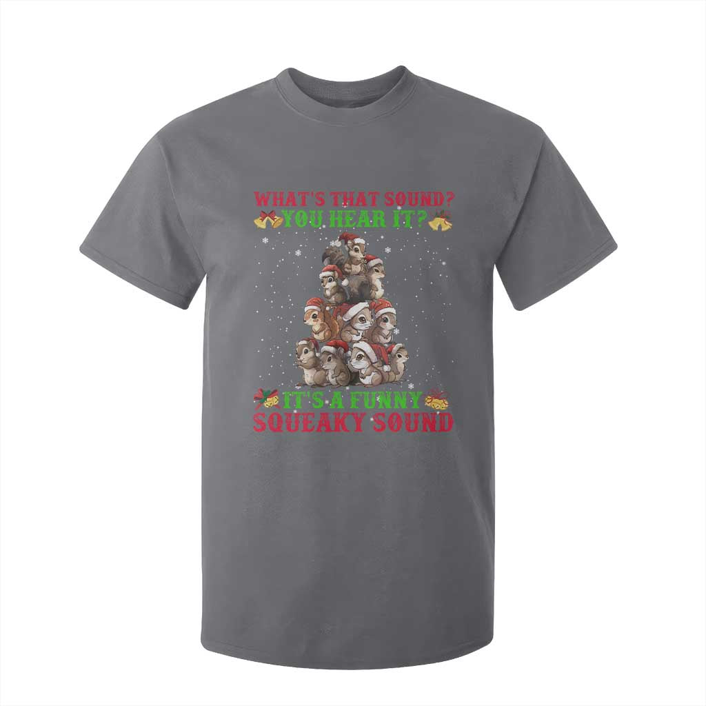 Squirrel Christmas T Shirt For Kid It's A Funny Squeaky Sound TS09 Charcoal Print Your Wear