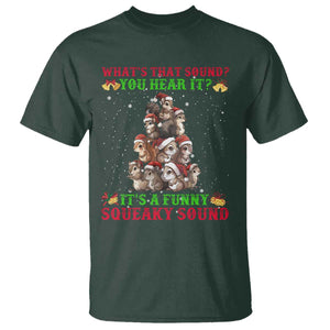 Squirrel Christmas T Shirt It's A Funny Squeaky Sound TS09 Dark Forest Green Print Your Wear