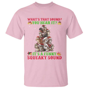 Squirrel Christmas T Shirt It's A Funny Squeaky Sound TS09 Light Pink Print Your Wear