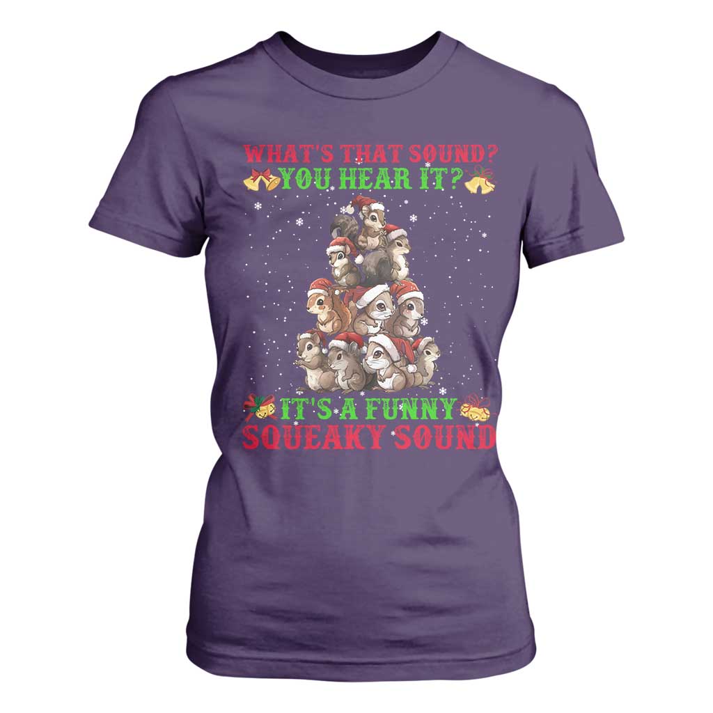 Squirrel Christmas T Shirt For Women It's A Funny Squeaky Sound TS09 Purple Print Your Wear