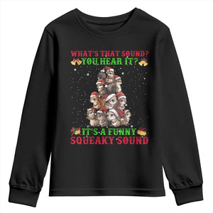 Squirrel Christmas Youth Sweatshirt It's A Funny Squeaky Sound TS09 Black Print Your Wear