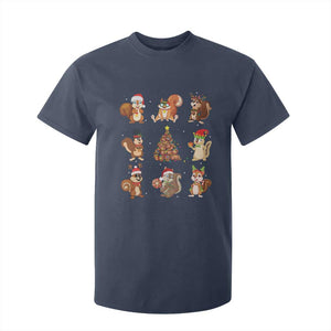 Funny Squirrel Christmas Santa Reindeer T Shirt For Kid TS09 Navy Print Your Wear