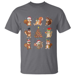 Funny Squirrel Christmas Santa Reindeer T Shirt TS09 Charcoal Print Your Wear