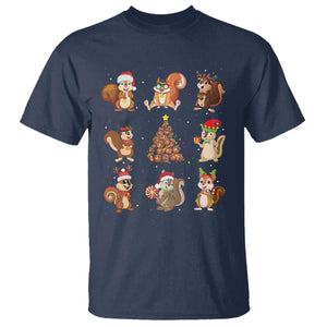 Funny Squirrel Christmas Santa Reindeer T Shirt TS09 Navy Print Your Wear