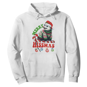 Funny Christmas Opossum Hoodie Merry Hissmass TS09 White Print Your Wear