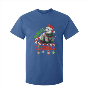 Funny Christmas Opossum T Shirt For Kid Merry Hissmass TS09 Royal Blue Print Your Wear