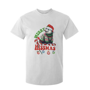 Funny Christmas Opossum T Shirt For Kid Merry Hissmass TS09 White Print Your Wear