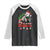 Funny Christmas Opossum Raglan Shirt Merry Hissmass TS09 Black White Print Your Wear