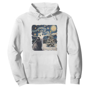 Christmas Starry Night Opossum Hoodie TS09 White Print Your Wear