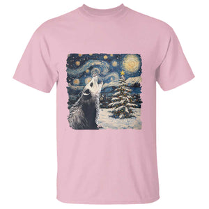 Christmas Starry Night Opossum T Shirt TS09 Light Pink Print Your Wear