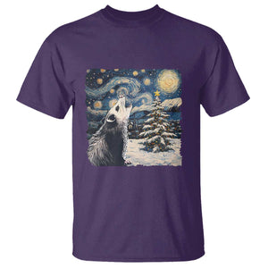 Christmas Starry Night Opossum T Shirt TS09 Purple Print Your Wear
