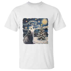 Christmas Starry Night Opossum T Shirt TS09 White Print Your Wear