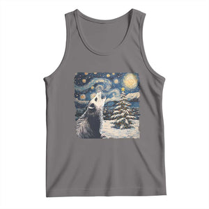 Christmas Starry Night Opossum Tank Top TS09 Deep Heather Print Your Wear