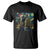 Christmas Starry Night Raccoon T Shirt TS09 Black Print Your Wear
