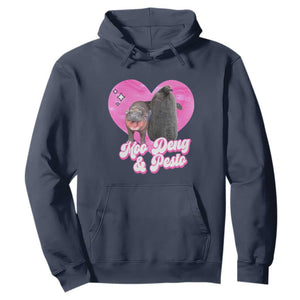 Funny Best Friends Moo Deng Pesto Hoodie TS09 Navy Print Your Wear