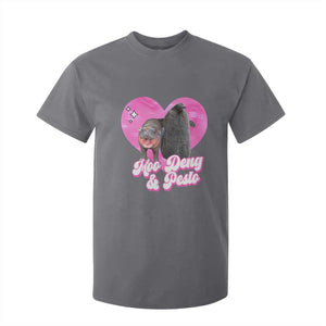Funny Best Friends Moo Deng Pesto T Shirt For Kid TS09 Charcoal Print Your Wear