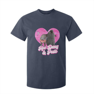 Funny Best Friends Moo Deng Pesto T Shirt For Kid TS09 Navy Print Your Wear
