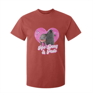 Funny Best Friends Moo Deng Pesto T Shirt For Kid TS09 Red Print Your Wear