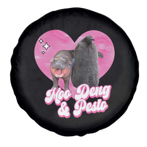 Funny Best Friends Moo Deng Pesto Spare Tire Cover TS09 Print Your Wear