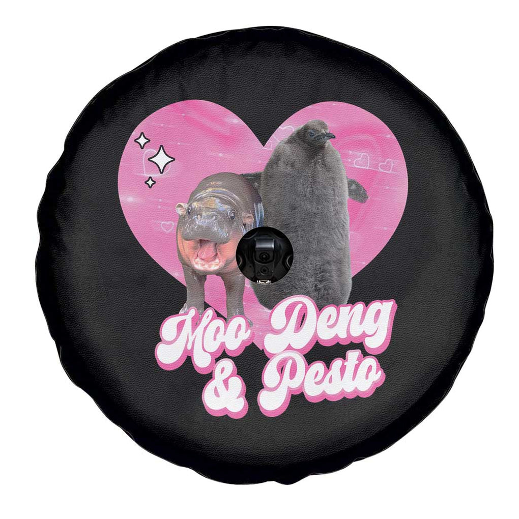Funny Best Friends Moo Deng Pesto Spare Tire Cover TS09 Print Your Wear