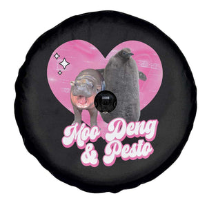Funny Best Friends Moo Deng Pesto Spare Tire Cover TS09 Print Your Wear