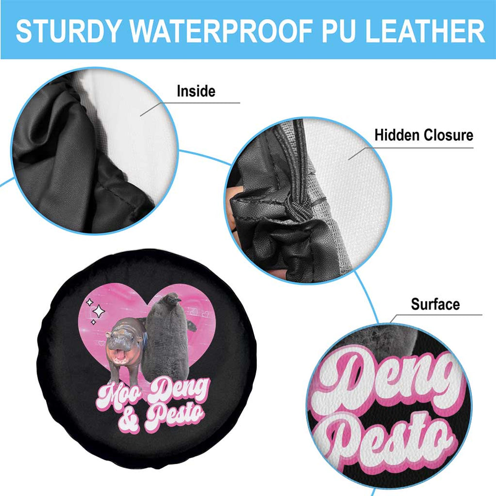 Funny Best Friends Moo Deng Pesto Spare Tire Cover TS09 Print Your Wear