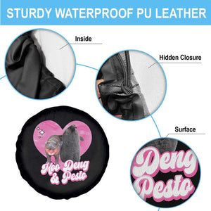 Funny Best Friends Moo Deng Pesto Spare Tire Cover TS09 Print Your Wear