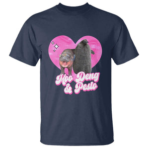 Funny Best Friends Moo Deng Pesto T Shirt TS09 Navy Print Your Wear