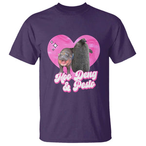 Funny Best Friends Moo Deng Pesto T Shirt TS09 Purple Print Your Wear