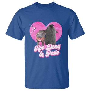 Funny Best Friends Moo Deng Pesto T Shirt TS09 Royal Blue Print Your Wear