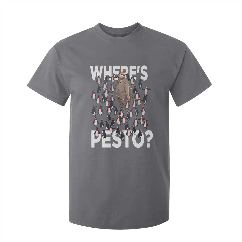 Funny Christmas Wheres Pesto T Shirt For Kid TS09 Charcoal Print Your Wear