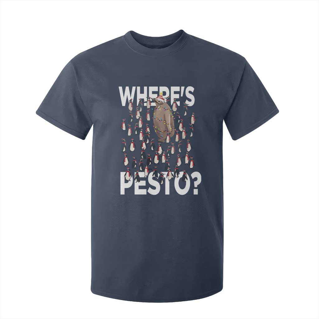 Funny Christmas Wheres Pesto T Shirt For Kid TS09 Navy Print Your Wear