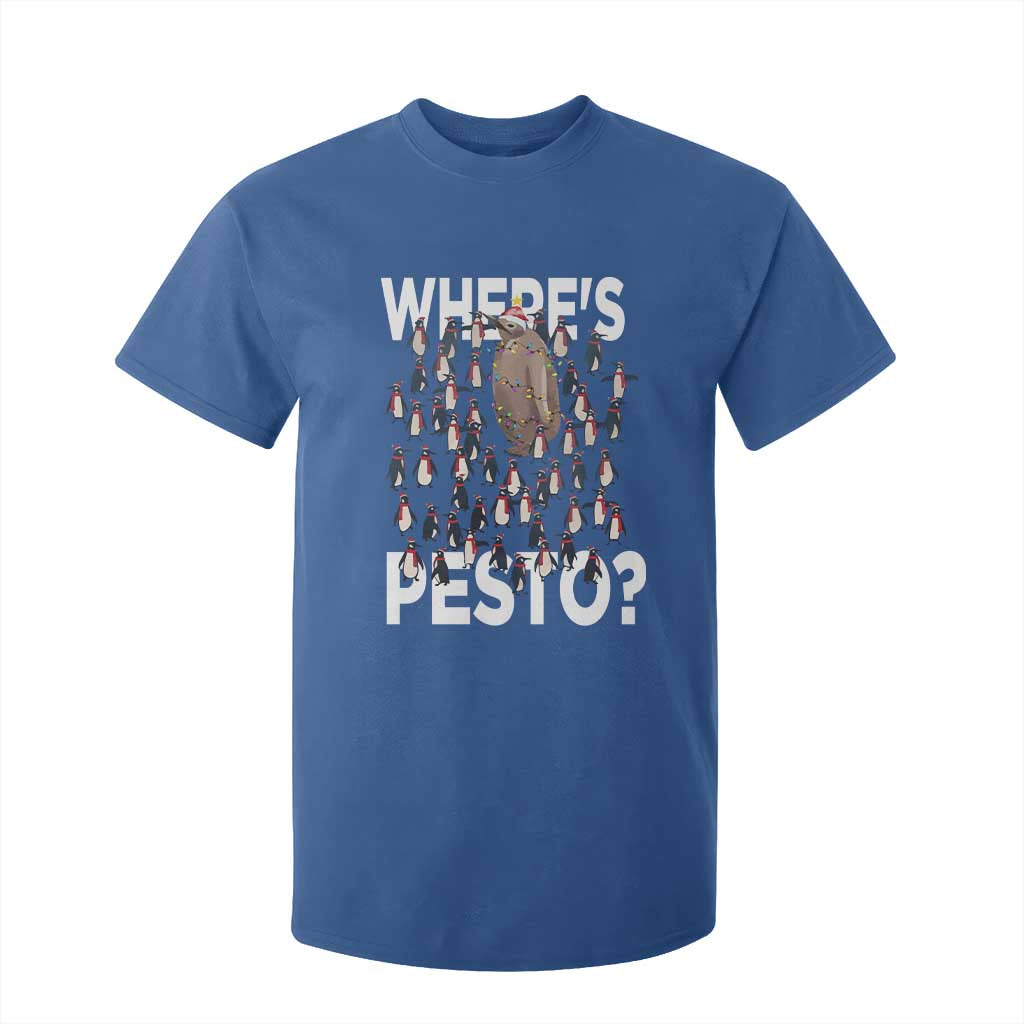 Funny Christmas Wheres Pesto T Shirt For Kid TS09 Royal Blue Print Your Wear