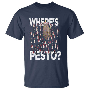 Funny Christmas Wheres Pesto T Shirt TS09 Navy Print Your Wear