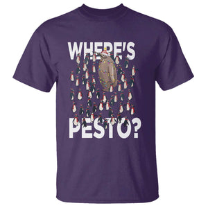 Funny Christmas Wheres Pesto T Shirt TS09 Purple Print Your Wear