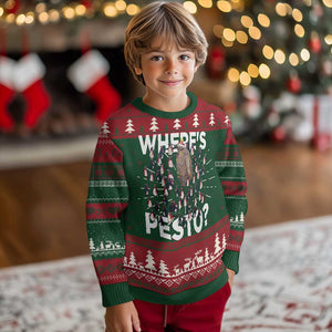 Funny Xmas Wheres Pesto Ugly Christmas Sweater TS09 Christmas Print Your Wear