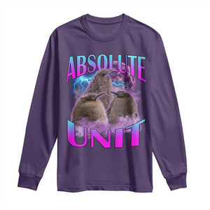 Pesto The Penguin Absolute Unit Long Sleeve Shirt TS09 Purple Print Your Wear