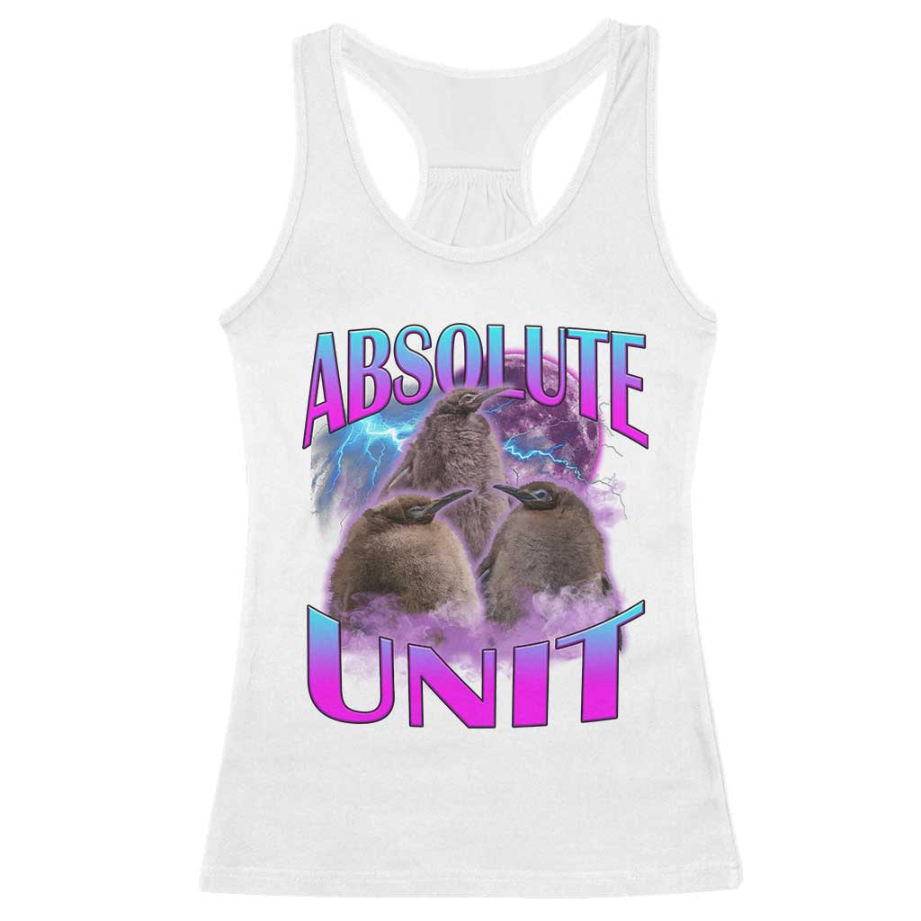 Pesto The Penguin Absolute Unit Racerback Tank Top TS09 White Print Your Wear