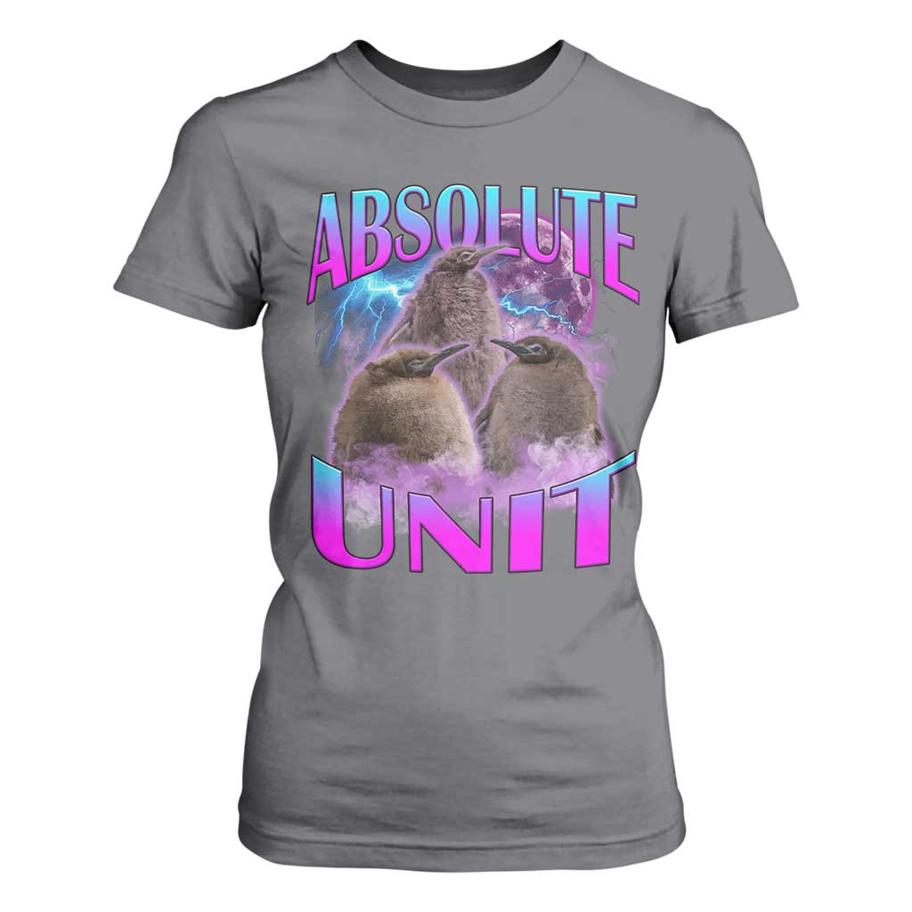 Pesto The Penguin Absolute Unit T Shirt For Women TS09 Charcoal Print Your Wear