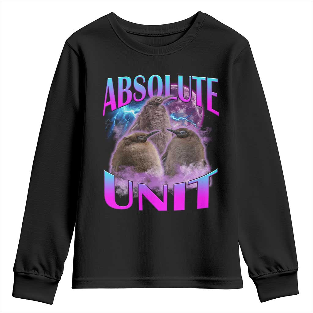 Pesto The Penguin Absolute Unit Youth Sweatshirt TS09 Black Print Your Wear