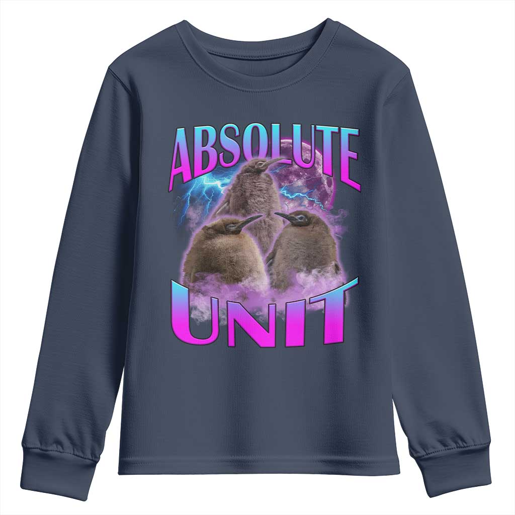 Pesto The Penguin Absolute Unit Youth Sweatshirt TS09 Navy Print Your Wear