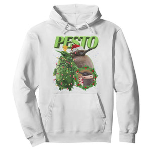 Funny Christmas Pesto Penguin Hoodie TS09 White Print Your Wear