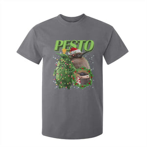 Funny Christmas Pesto Penguin T Shirt For Kid TS09 Charcoal Print Your Wear